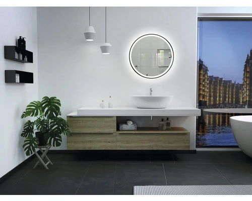 LED Lichtspiegel Black Circular Ø60 Cm 7 LED Lichtspiegel Black Circular Ø60 Cm - Afbeelding 5