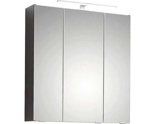 PELIPAL Spiegelkast Capri Met LED Verlichting 65 Cm Grijs 3 PELIPAL Spiegelkast Capri Met LED Verlichting 65 Cm Grijs
