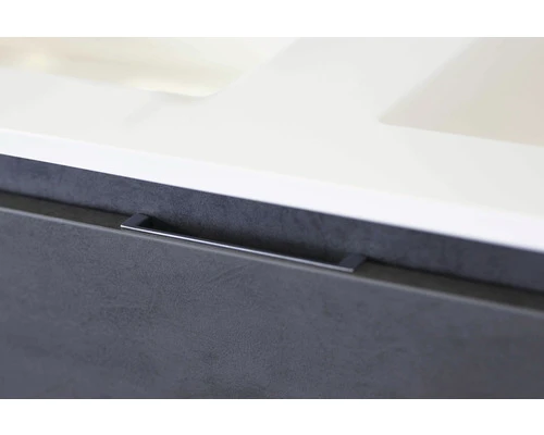 Badkamermeubelset Porto 70 Cm Keramische Wastafel Incl. Spiegelkast Beton Antraciet 5 Badkamermeubelset Porto 70 Cm Keramische Wastafel Incl. Spiegelkast Beton Antraciet - Afbeelding 3