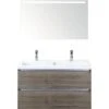 Badkamermeubelset Vogue 100 Cm 2 Kraangaten Incl. Spiegel Met Verlichting Tabacco -HORNBACH shop DV 8 10274105 02 4c DE 20200305051755