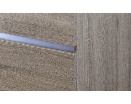 Hoge Kast Vogue 160x35 Cm Grijs Eiken 5 Hoge Kast Vogue 160x35 Cm Grijs Eiken - Afbeelding 3