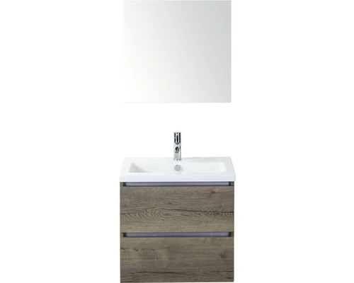 Badkamermeubelset Vogue 60 Cm Incl. Spiegel Tabacco 3 Badkamermeubelset Vogue 60 Cm Incl. Spiegel Tabacco