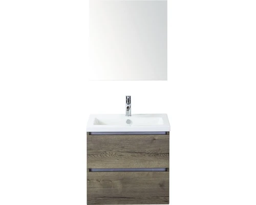 Badkamermeubelset Vogue 60 Cm Incl. Spiegelkast Dubbelzijdig Gespiegeld Tabacco 3 Badkamermeubelset Vogue 60 Cm Incl. Spiegelkast Dubbelzijdig Gespiegeld Tabacco