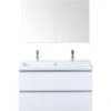 Badkamermeubelset Vogue 100 Cm 2 Kraangaten Incl. Spiegelkast Dubbelzijdig Gespiegeld Wit Hoogglans 2 Badkamermeubelset Vogue 100 Cm 2 Kraangaten Incl. Spiegelkast Dubbelzijdig Gespiegeld Wit Hoogglans -HORNBACH shop DV 8 10274163 02 4c NL 20220910214652