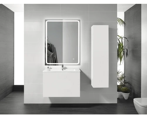 LED Lichtspiegel Mia 70x80 Cm 4 LED Lichtspiegel Mia 70x80 Cm - Afbeelding 2