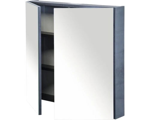 Spiegelkast 70 Cm Beton Antraciet 5 Spiegelkast 70 Cm Beton Antraciet - Afbeelding 3