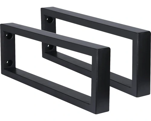 Ophangbeugel Voor Wastafel 44x15x2,5 Cm Zwart 2 Stuks 3 Ophangbeugel Voor Wastafel 44x15x2,5 Cm Zwart 2 Stuks