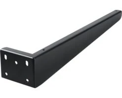 Ophangbeugel Voor Wastafel 42x7,5x2,5 Cm Zwart 2 Stuks