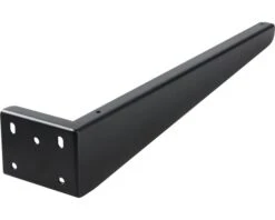 Ophangbeugel Voor Wastafel 35x7,5x2,5 Cm Zwart 2 Stuks