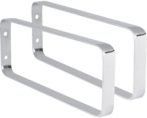 Ophangbeugel Voor Wastafel 44x15x3 Cm Geborsteld Chroom 2 Stuks 3 Ophangbeugel Voor Wastafel 44x15x3 Cm Geborsteld Chroom 2 Stuks