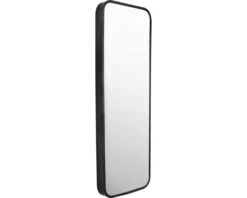 Spiegel Oval Mat Zwart 25x75 Cm