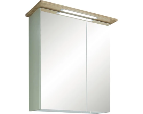 PELIPAL Spiegelkast Met LED Verlichting Salvie 60 Cm 4 PELIPAL Spiegelkast Met LED Verlichting Salvie 60 Cm - Afbeelding 2