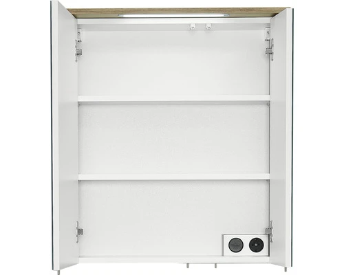 PELIPAL Spiegelkast Met LED Verlichting Salvie 60 Cm 5 PELIPAL Spiegelkast Met LED Verlichting Salvie 60 Cm - Afbeelding 3