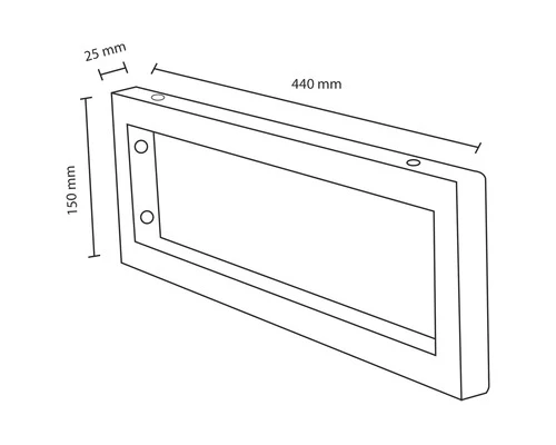 Ophangbeugel Wastafel Chroom 44x15 Cm 2 St 4 Ophangbeugel Wastafel Chroom 44x15 Cm 2 St - Afbeelding 2