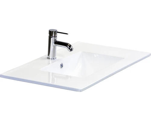 Badkamermeubelset Seville 80 Cm Keramische Wastafel Incl. Spiegel Met Verlichting Natuur Eiken 5 Badkamermeubelset Seville 80 Cm Keramische Wastafel Incl. Spiegel Met Verlichting Natuur Eiken - Afbeelding 3