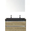 Badkamermeubelset Dante 100 Cm Natuurstenen Wastafel 2 Kraangaten Incl. Spiegel Natuur Eiken -HORNBACH shop DV 8 10396222 01 4c NL 20210219111801