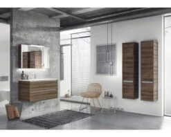 Badkamermeubelset Dante 100 Cm Natuurstenen Wastafel 2 Kraangaten Incl. Spiegel Tabacco -HORNBACH shop DV 8 10396255 01 4c DE 20220823104755 1