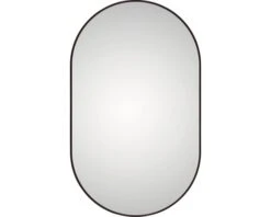 LED Lichtspiegel Black Oval 60x100 Cm