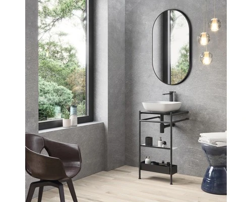 Spiegel Black Oval 60x100 Cm 6 Spiegel Black Oval 60x100 Cm - Afbeelding 4