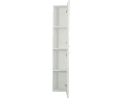 Hoge Kast Luka 160x35 Cm Hoogglans Wit