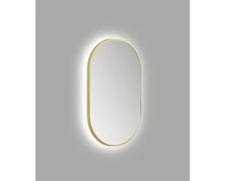 LED Lichtspiegel Bronze Oval 60x100 Cm