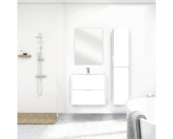 DIFFERNZ Hoge Kast Bolo 160x35 Cm Wit Hoogglans