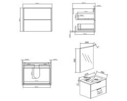 DIFFERNZ Badkamermeubelset Bolo 61 Cm Keramiek Wastafel Incl. Spiegel Wit Hoogglans -HORNBACH shop DV 8 10509190 02 4c DE 20211125084751