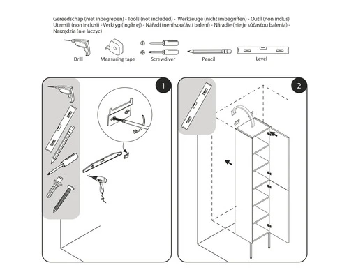 DIFFERNZ Hoge Kast Legs 185x30 Cm Groen 5 DIFFERNZ Hoge Kast Legs 185x30 Cm Groen - Afbeelding 3