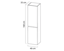 TIGER Hoge Kast Loft 160 X 40 Cm Zwart Mat -HORNBACH shop DV 8 10594384 01 4c NL 20220902051651