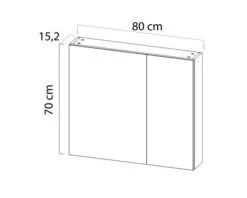 TIGER Spiegelkast S-line 70 X 80 Cm Natuur Eiken -HORNBACH shop DV 8 10594421 01 4c NL 20220901221652