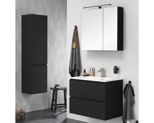 TIGER Spiegelkast S-line 70 X 80 Cm Zwart Mat 4 TIGER Spiegelkast S-line 70 X 80 Cm Zwart Mat - Afbeelding 2