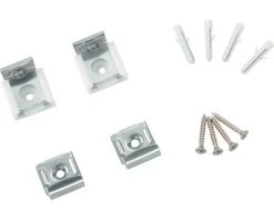 Spiegelklemmen Niro Gepolijst Set 4 Stuks