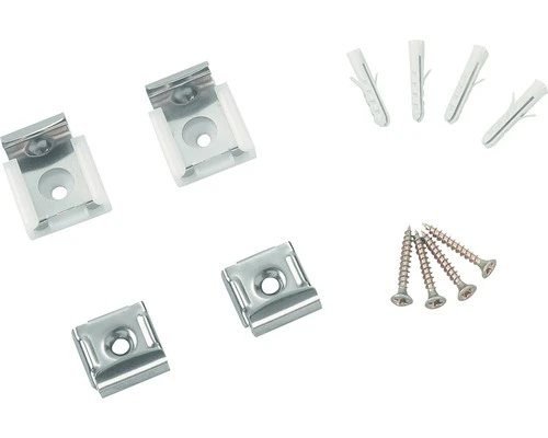 Spiegelklemmen Niro Gepolijst Set 4 Stuks 3 Spiegelklemmen Niro Gepolijst Set 4 Stuks