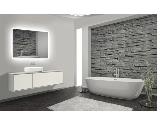 LED Lichtspiegel Silver Venus 80x60 Cm 6 LED Lichtspiegel Silver Venus 80x60 Cm - Afbeelding 4