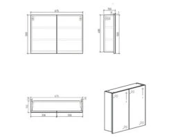 Spiegelkast Brida Wit 67x50x15 Cm -HORNBACH shop DV 8 5837282 03 4c NL 20220715072332