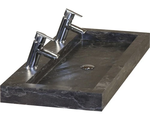 Badkamermeubelset Seville 100 Cm Natuurstenen Wastafel 2 Kraangaten Incl. Spiegel Met Verlichting Wit Hoogglans 4 Badkamermeubelset Seville 100 Cm Natuurstenen Wastafel 2 Kraangaten Incl. Spiegel Met Verlichting Wit Hoogglans - Afbeelding 2