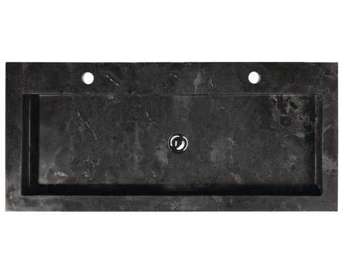 Badkamermeubelset Seville 100 Cm Natuurstenen Wastafel 2 Kraangaten Incl. Spiegel Met Verlichting Wit Hoogglans 5 Badkamermeubelset Seville 100 Cm Natuurstenen Wastafel 2 Kraangaten Incl. Spiegel Met Verlichting Wit Hoogglans - Afbeelding 3