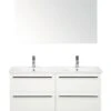 Badkamermeubelset Seville 120 Cm Keramische Wastafel Model 1 Incl. Spiegel Wit Hoogglans 2 Badkamermeubelset Seville 120 Cm Keramische Wastafel Model 1 Incl. Spiegel Wit Hoogglans -HORNBACH shop DV 8 5936662 01 4c NL 20160130062413