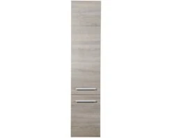 Hoge Kast Stretto 160x35 Cm Grijs Eiken