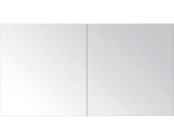 Spiegelkast 100 Cm Dubbelzijdig Gespiegeld Wit Hoogglans