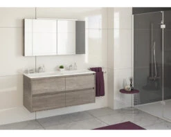 Badkamermeubelset Porto 120 Cm 2 Laden Kunststeen Wastafel Incl. Spiegelkast Nebraska Eiken 10 Badkamermeubelset Porto 120 Cm 2 Laden Kunststeen Wastafel Incl. Spiegelkast Nebraska Eiken -HORNBACH shop DV 8 6147487 02 4c NL 20220826124653 3