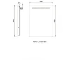 LED Lichtspiegel Tys 60x80 Cm 7 LED Lichtspiegel Tys 60x80 Cm -HORNBACH shop DV 8 6256094 04 4c NL 20191015091757