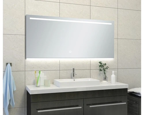 LED Lichtspiegel Amber Condensvrij 140x60 Cm 3 LED Lichtspiegel Amber Condensvrij 140x60 Cm