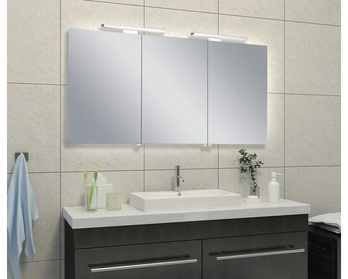 Spiegelkast Met LED Verlichting 160 Cm 2 Spiegelkast Met LED Verlichting 160 Cm