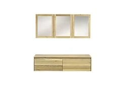 Spiegelkast Carvalho Massief Eiken 160 Cm Dubbelzijdig Gespiegeld Rustico -HORNBACH shop DV 8 6508065 01 4c NL 20180731121757