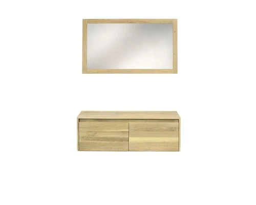 Spiegel Carvalho Massief Eiken 120x70 Cm Rustico 4 Spiegel Carvalho Massief Eiken 120x70 Cm Rustico - Afbeelding 2