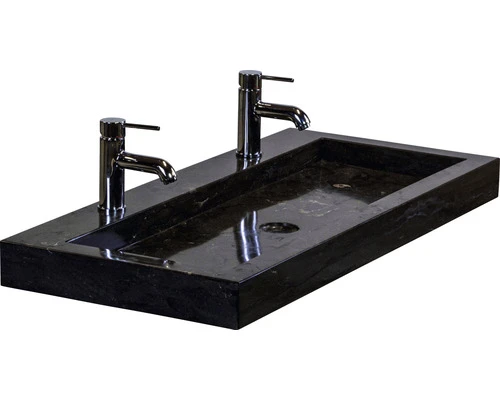 Badkamermeubelset Dante 100 Cm Natuurstenen Wastafel 2 Kraangaten Incl. Spiegel Natuur Eiken 4 Badkamermeubelset Dante 100 Cm Natuurstenen Wastafel 2 Kraangaten Incl. Spiegel Natuur Eiken - Afbeelding 2