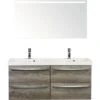 Badkamermeubelset Seville 120 Cm Kunststeen Wastafel Incl. Spiegel Met Verlichting Nebraska Eiken -HORNBACH shop DV 8 6508177 01 4c NL 20180330233014
