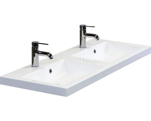 Badkamermeubelset Seville 120 Cm Dubbele Kunststeen Wastafel Incl. Spiegel Met Verlichting Tabacco 5 Badkamermeubelset Seville 120 Cm Dubbele Kunststeen Wastafel Incl. Spiegel Met Verlichting Tabacco - Afbeelding 3