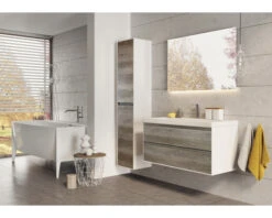 Badkamermeubelset Evora 80 Cm Incl. Spiegel Nebraska Eiken -HORNBACH shop DV 8 6565222 02 4c NL 20221229113856 3